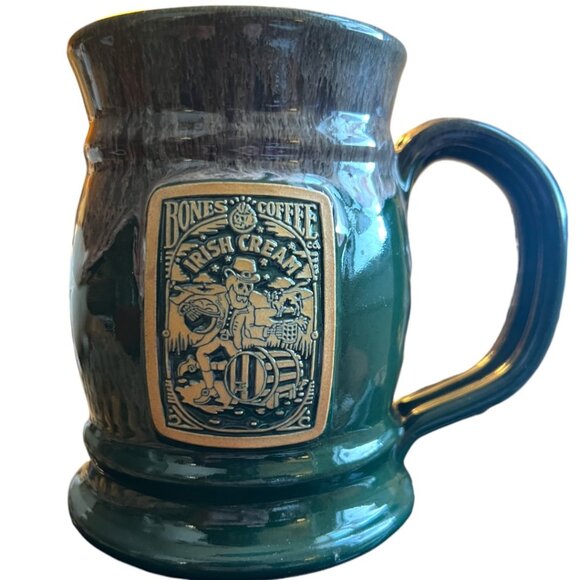 Deneen Pottery for Bones Coffee Company Stoneware Mug Cup Tankard Handthrown - Picture 2 of 13